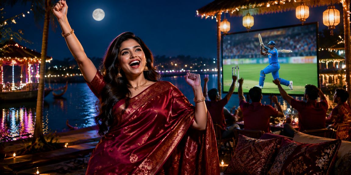 কুমিল্লায় ক্রিকেট বেটিং উপভোগ করছেন একজন বাংলাদেশি তরুণী