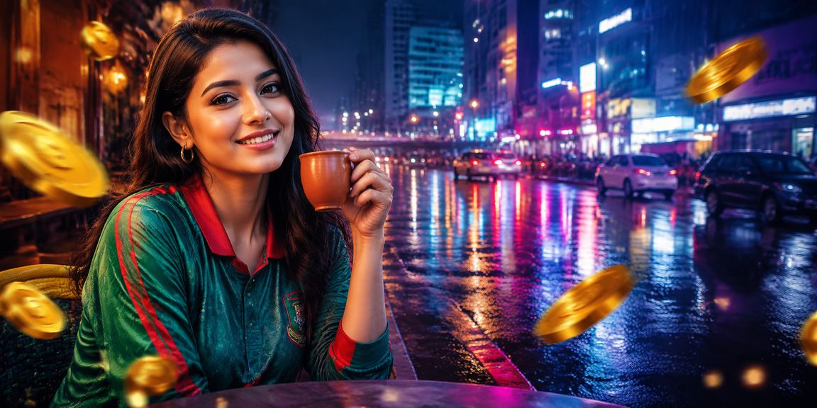 ঢাকার নিয়নআলোয় Android ফোনে gk7777 অ্যাপ ইনস্টল করছেন একজন ব্যবহারকারী